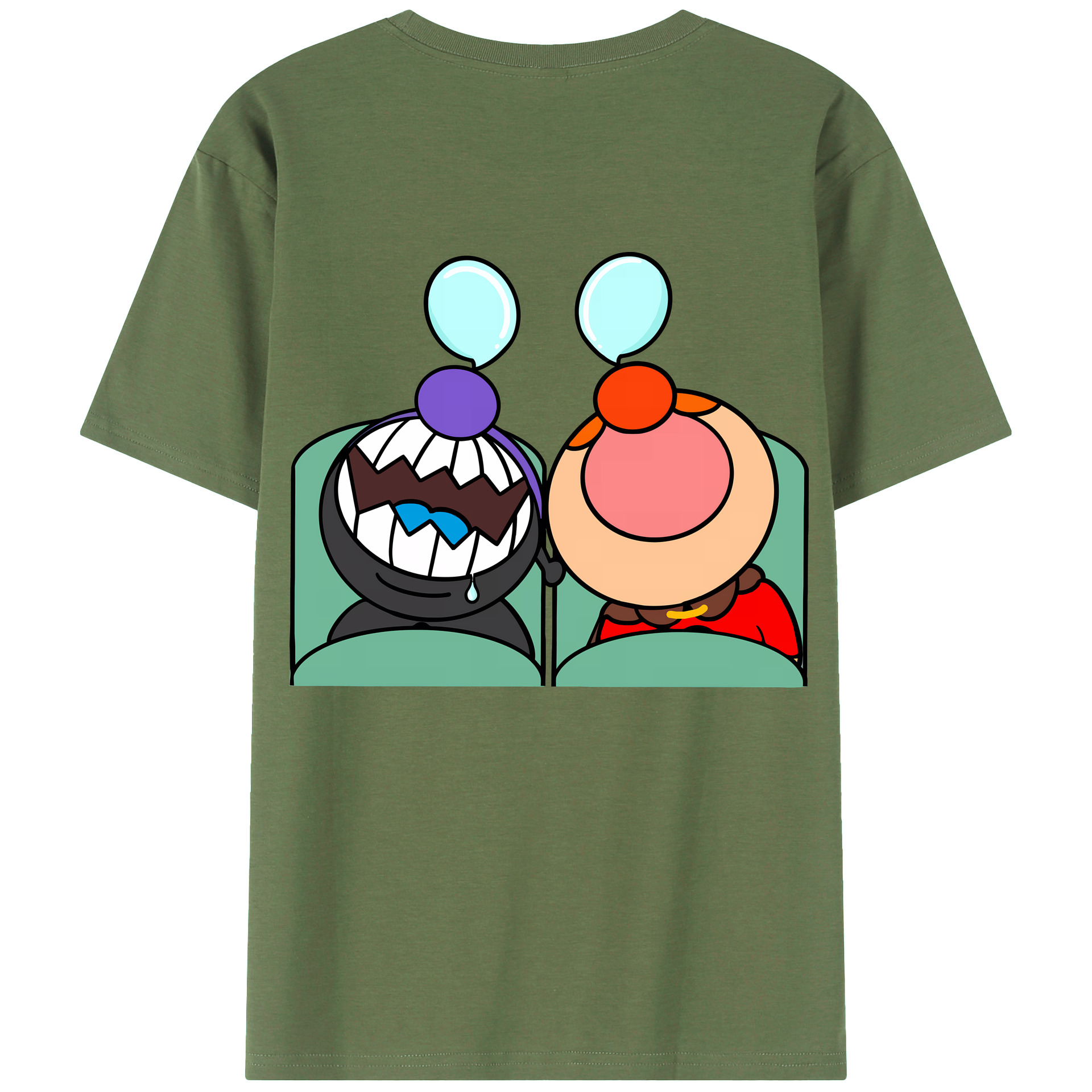 （画像用） アンパンマン Anpanman 綿100％ メンズ半袖Tシャツ（バックプリント） 通気性